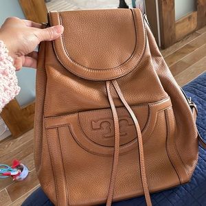 Leather backpack